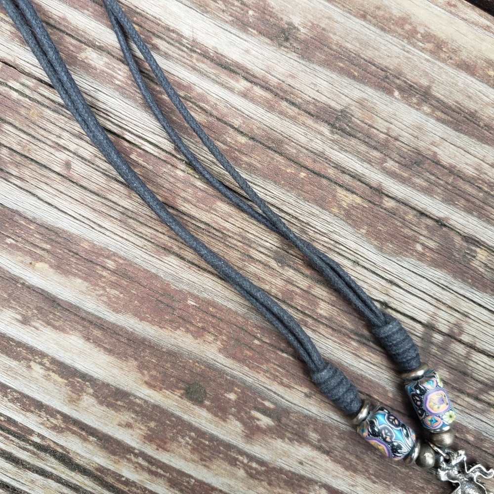 Grateful Dead Dancing Bear Necklace - Handmade - Picture 9 of 10